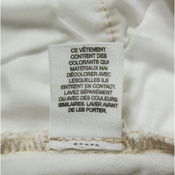 Free People Womens Distressed Skinny Jeans White Low-Rise Raw-Hem Ripped Size 27 - Picture 10 of 10